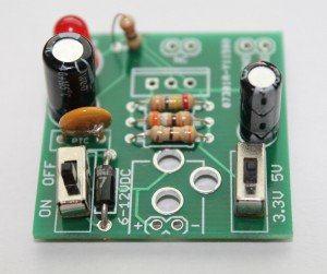 Step 9 Solder 100uF and 10uF capacitors