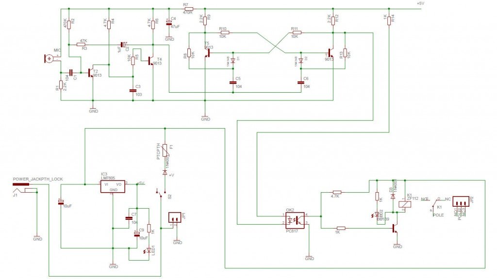 clap switch schematic