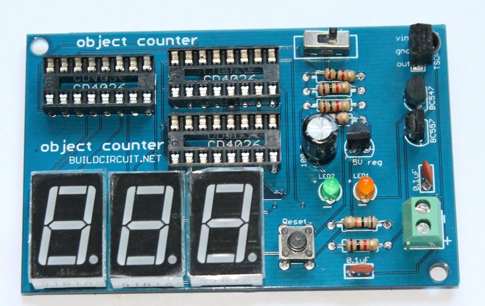 Step 13- Solder 3pcs common cathode seven segment display