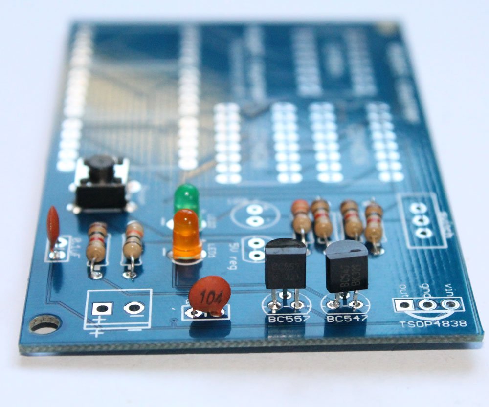 Step 7- Solder BC557 transistor