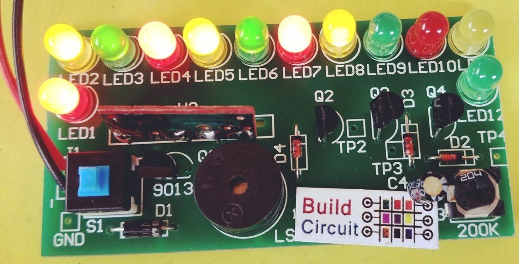 DIY KIT 8- Happy Birthday LED Flashing DIY Kit using CD4060 and Music Chip