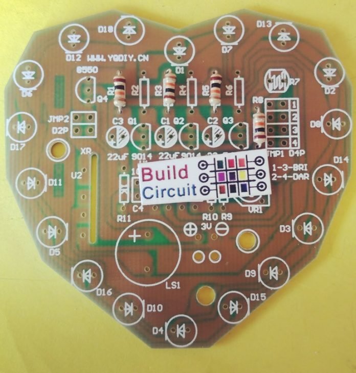 Step 1- Solder all the 10K resistors – BuildCircuit.COM