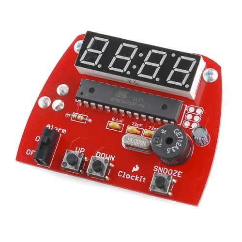 DIY KIT 64- ClockIt digital clock DIY kit using Arduino - BuildCircuit.COM