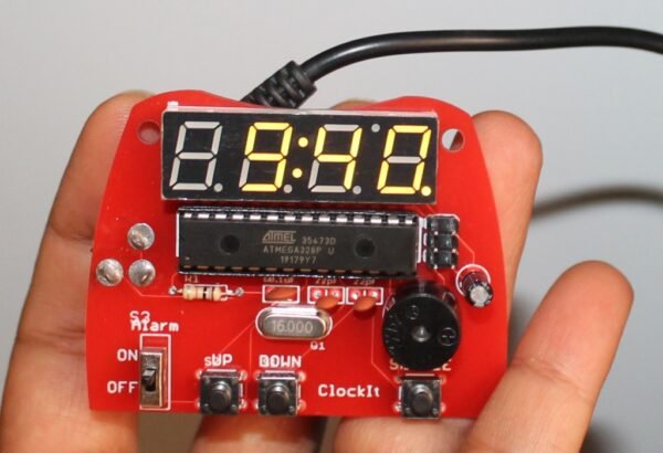 DIY KIT 64- ClockIt digital clock DIY kit using Arduino – BuildCircuit.COM