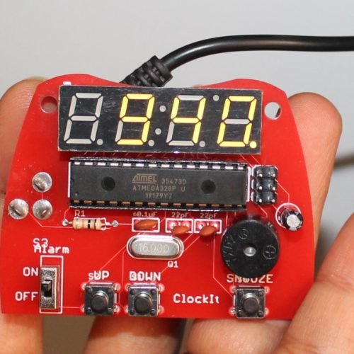 DIY KIT 64- ClockIt digital clock DIY kit using Arduino - BuildCircuit.COM