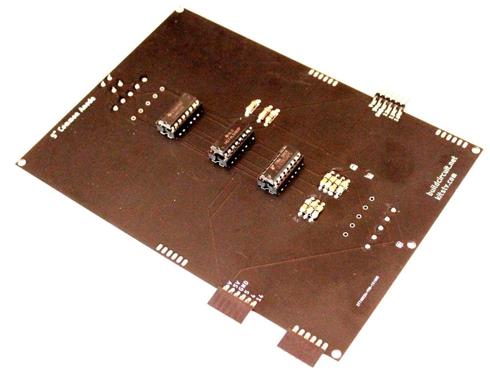 5 Common Anode Seven Segment Display Driver BuildCircuit COM