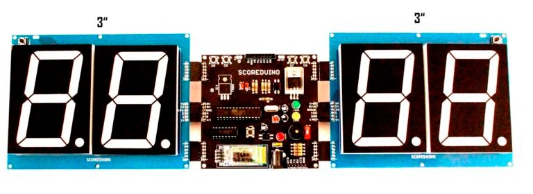 Scoreboard Display Arduino SCORE4- Arduino based digital Scoreboard – BuildCircuit.COM
